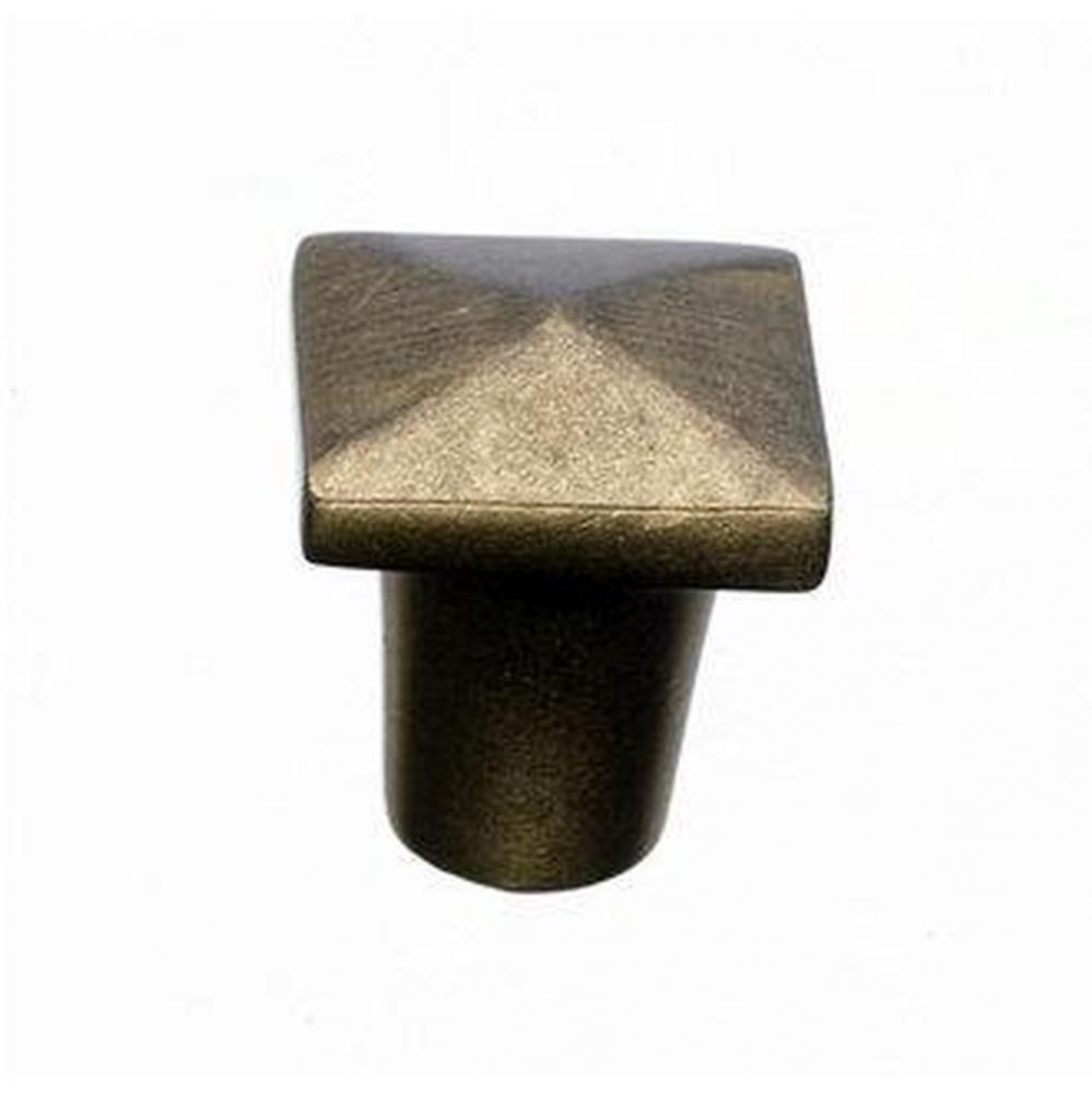 Aspen Square Knob 3/4 Inch Light Bronze