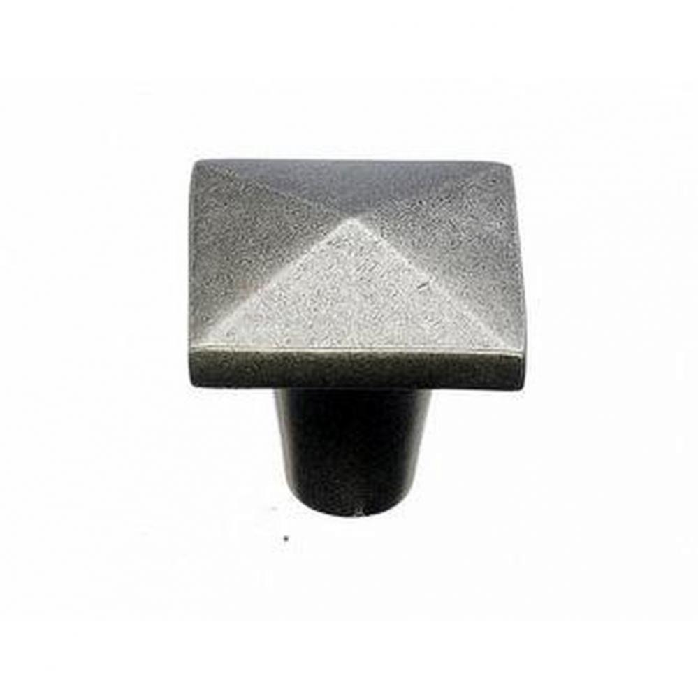 Aspen Square Knob 1 1/4 Inch Silicon Bronze Light