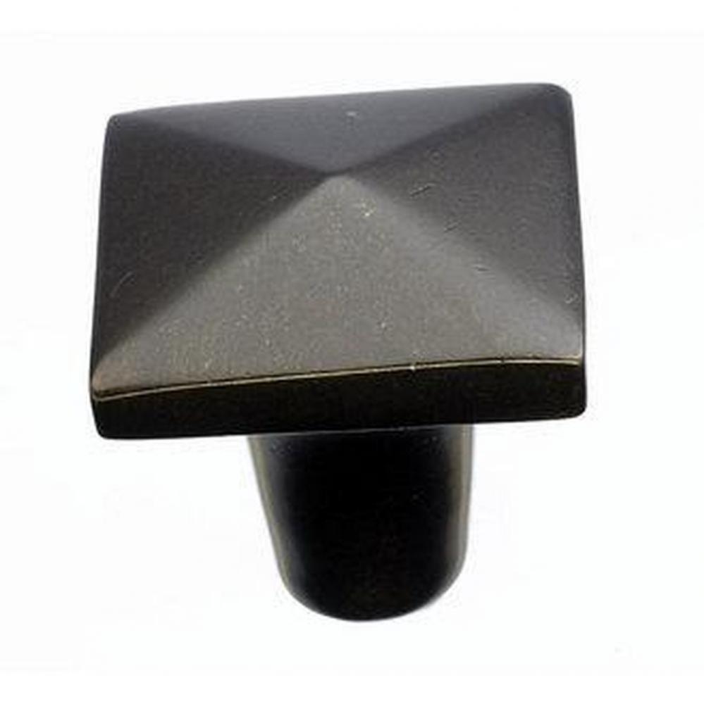 Aspen Square Knob 1 1/4 Inch Medium Bronze