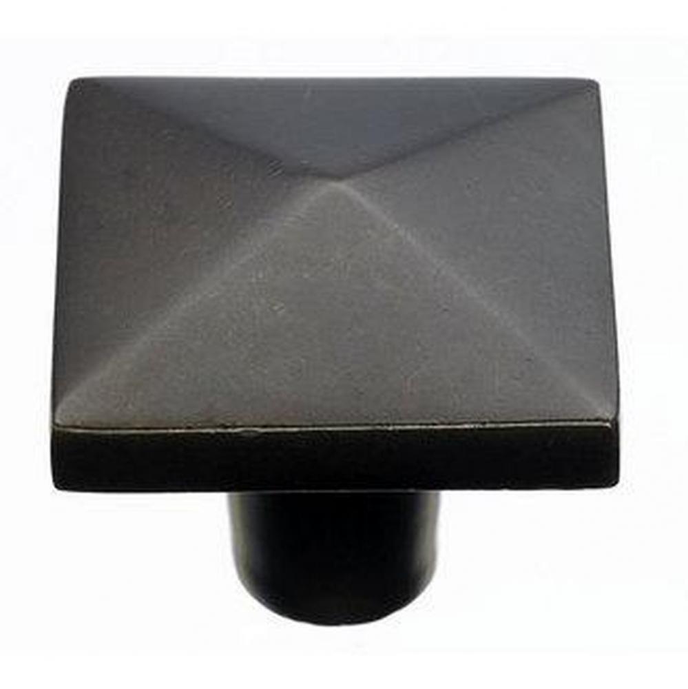 Aspen Square Knob 1 1/2 Inch Medium Bronze