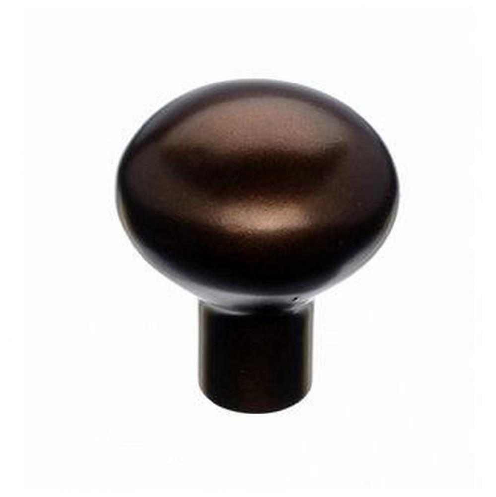 Aspen Round Knob 7/8 Inch Mahogany Bronze