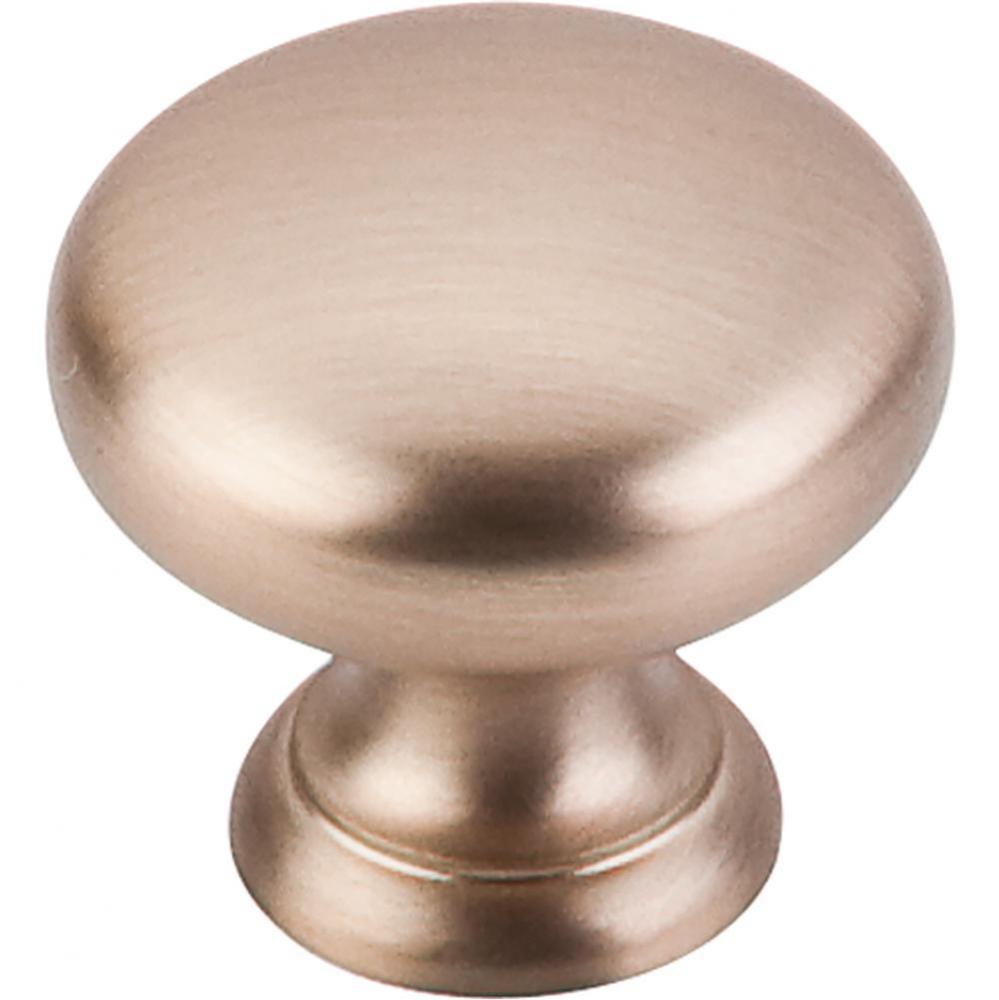 Mushroom Knob 1 1/4 Inch Brushed Bronze