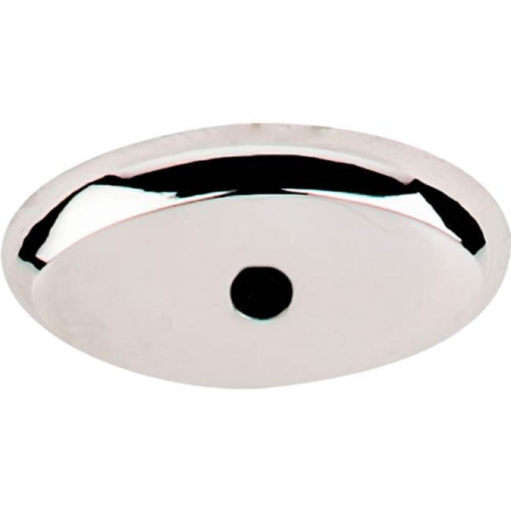 Aspen II Oval Backplate 1 1/2 Inch Polished Nickel