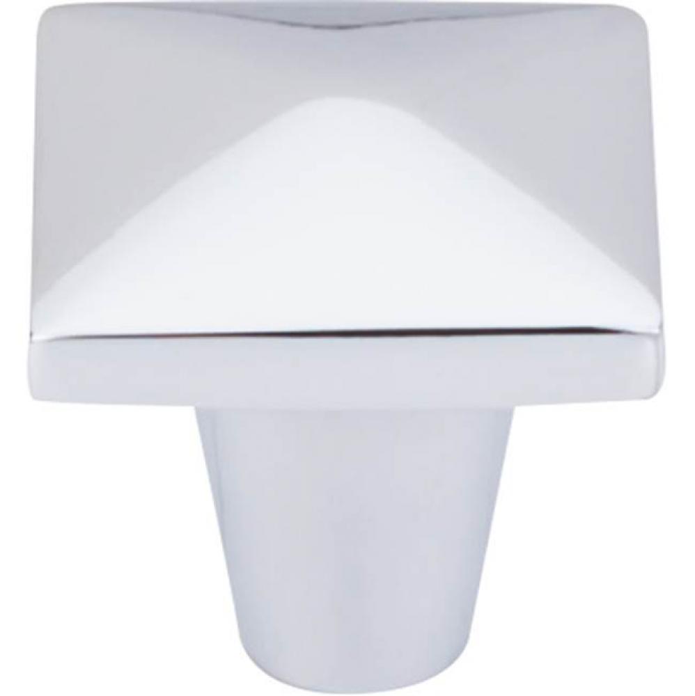 Aspen II Square Knob 1 1/4 Inch Polished Chrome