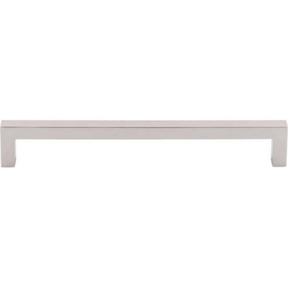 Square Bar Pull 7 9/16 Inch (c-c) Polished Nickel