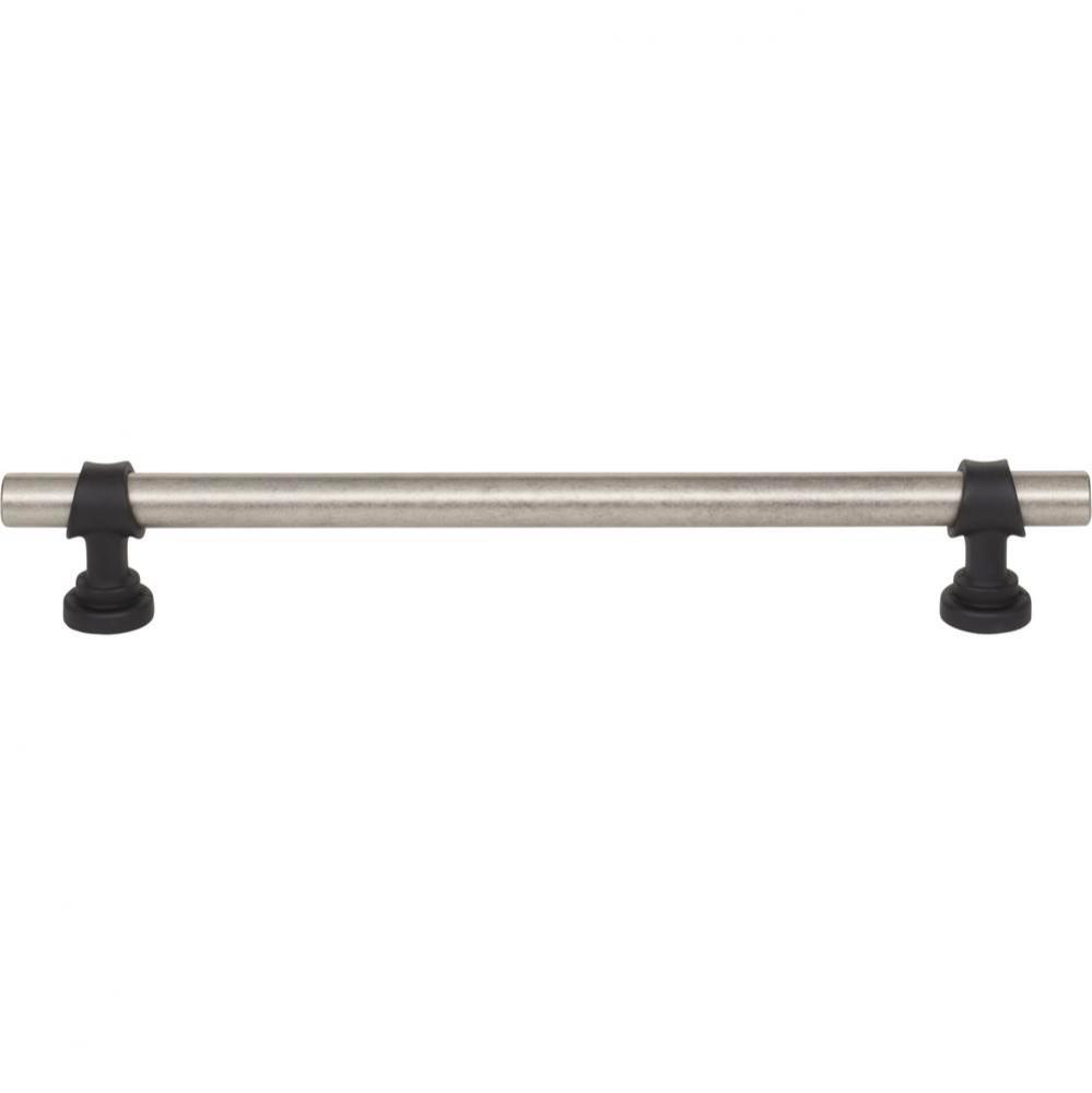 Bit Pull 7 9/16 Inch (c-c) Pewter Antique and Flat Black