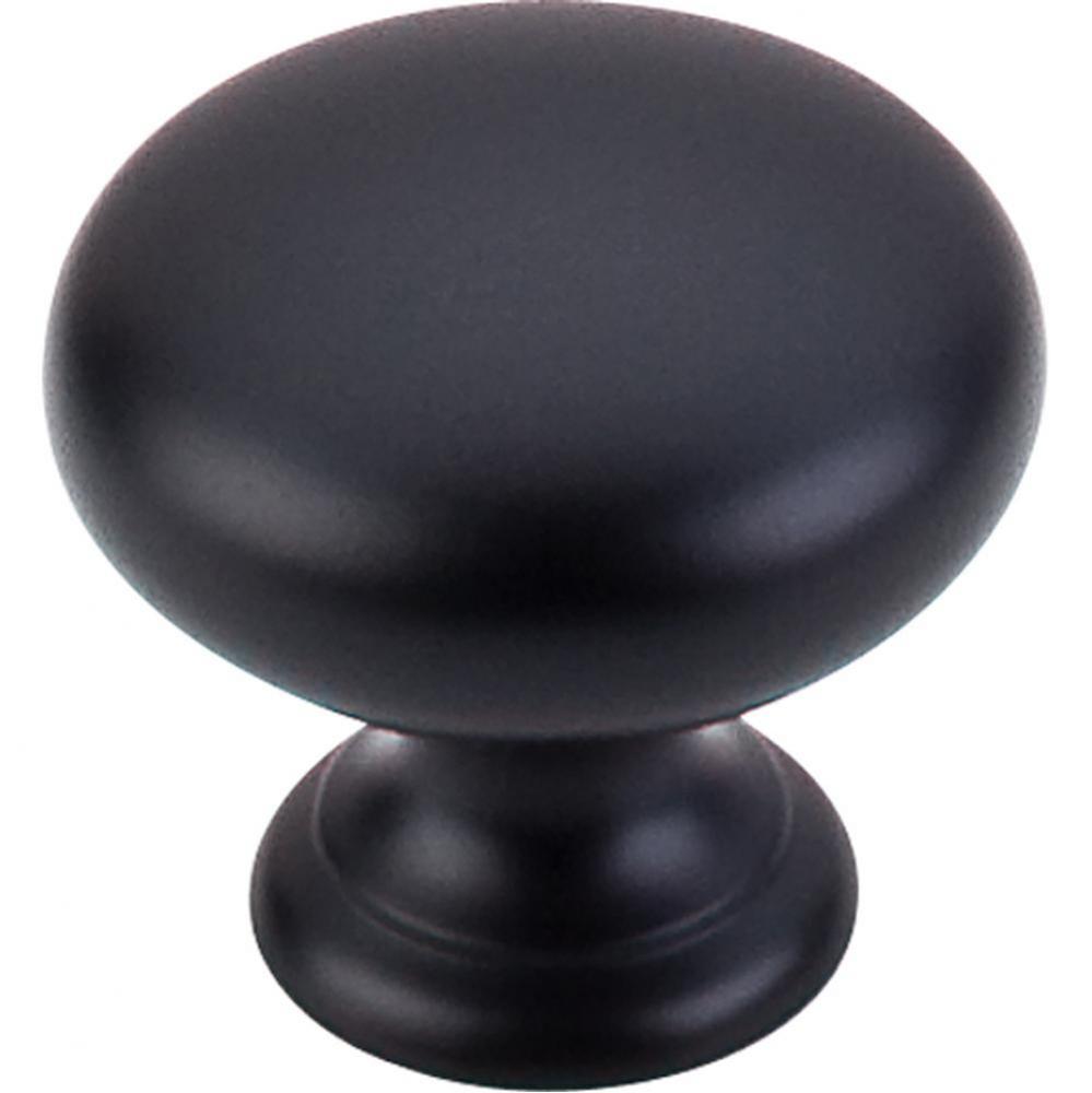 Mushroom Knob 1 1/4 Inch Flat Black