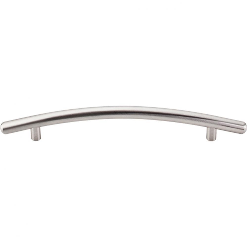 Curved Bar Pull 6 5/16 Inch (c-c) Brushed Satin Nickel