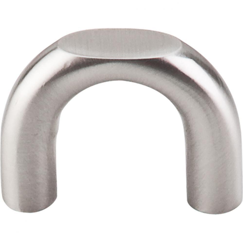 Curved Pull 1 1/4 Inch (c-c) Brushed Satin Nickel
