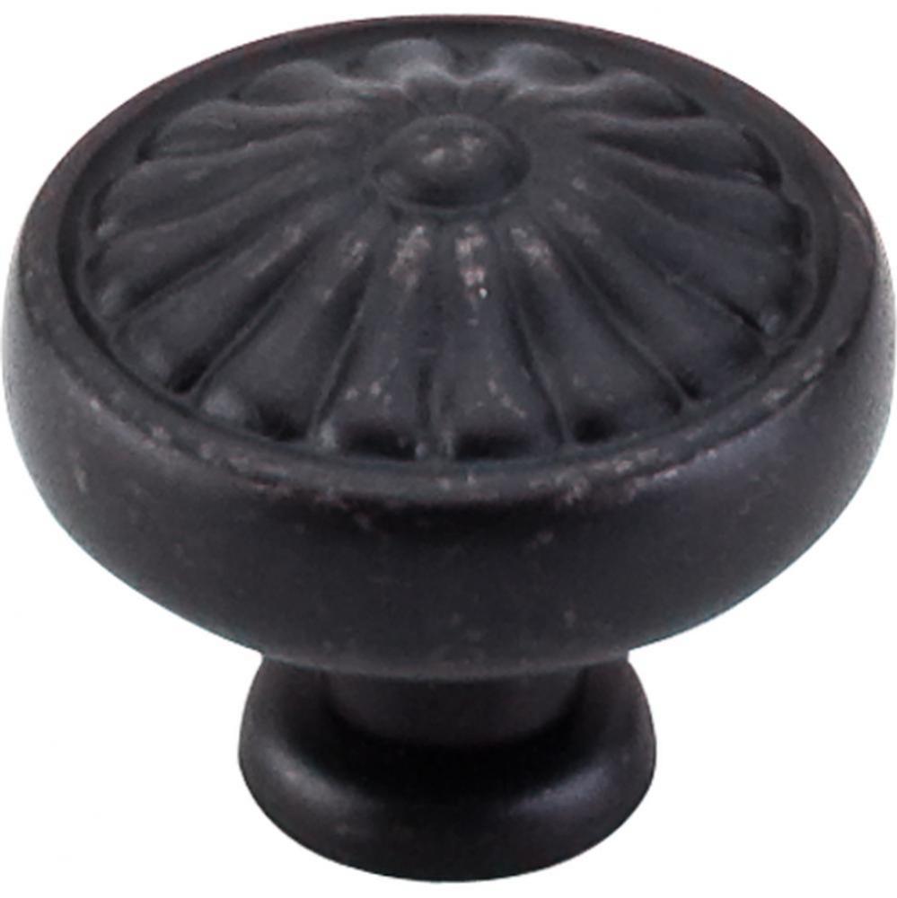 Flower Knob 1 1/4 Inch Patina Black