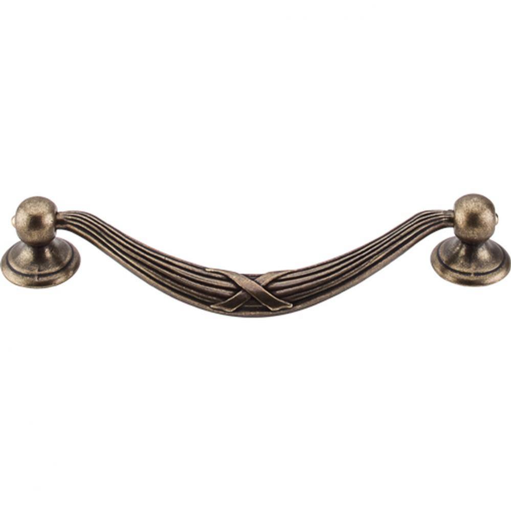 Ribbon and Reed Drop Pull 5 1/16 Inch (c-c) German Bronze