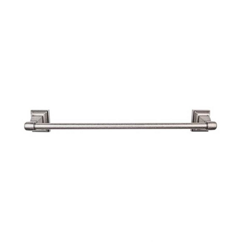 Stratton Bath Towel Bar 30 Inch Single Antique Pewter