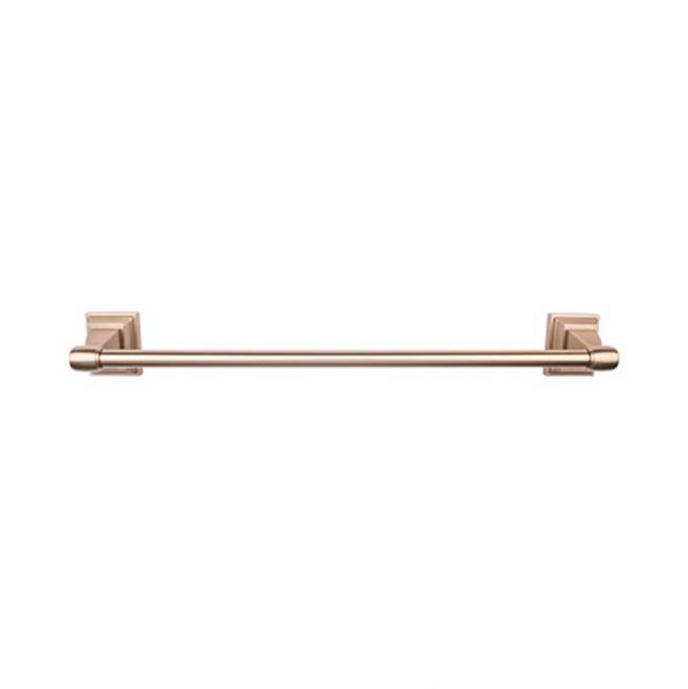 Stratton Bath Towel Bar 18 Inch Single Brushed Bronze