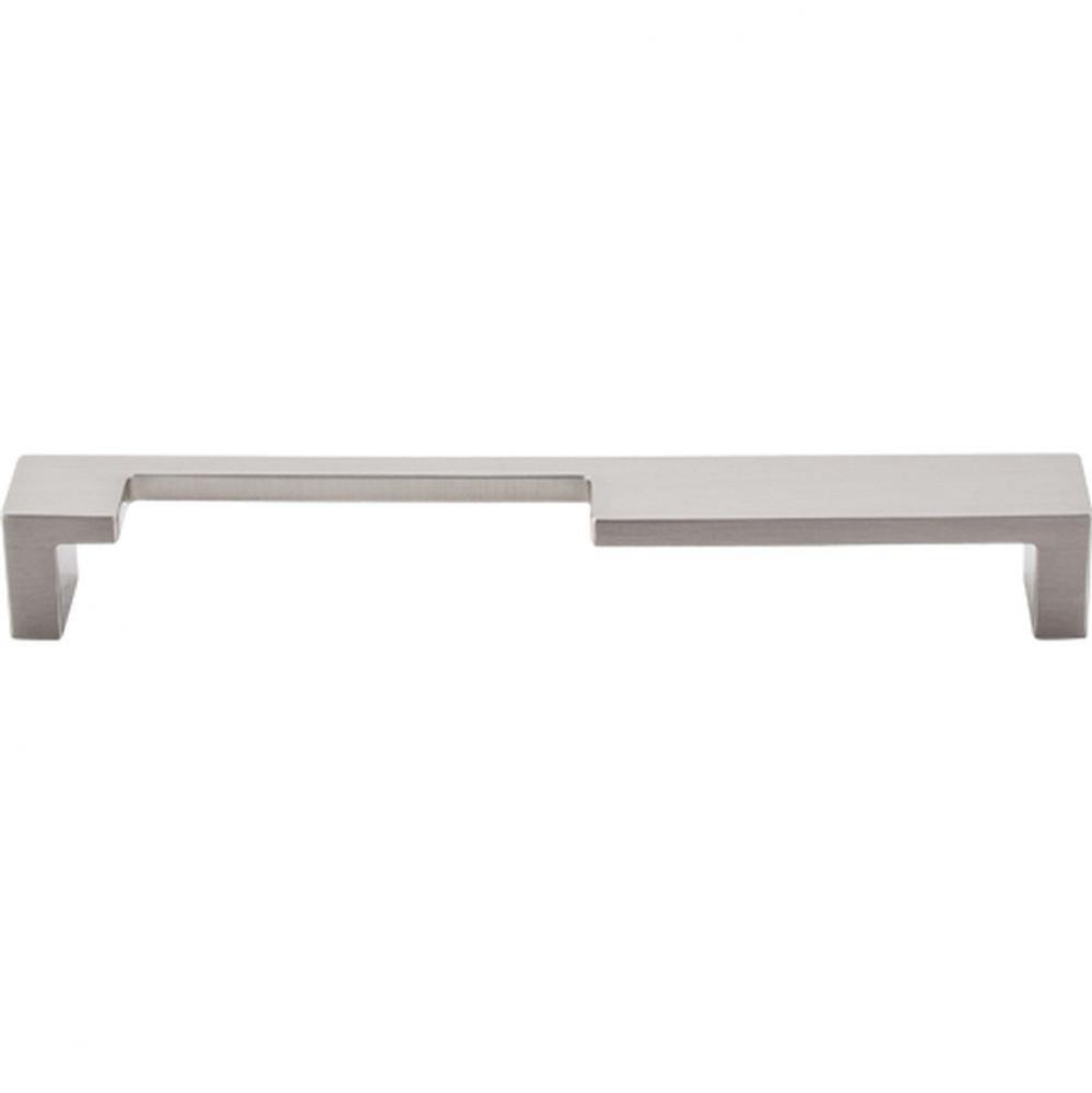 Modern Metro Notch Pull A 7 Inch (c-c) Brushed Satin Nickel