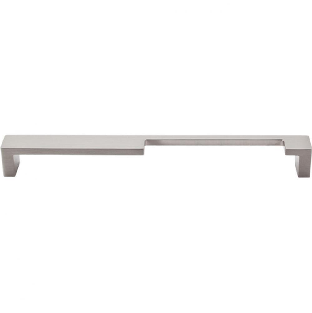 Modern Metro Notch Pull B 9 Inch (c-c) Brushed Satin Nickel