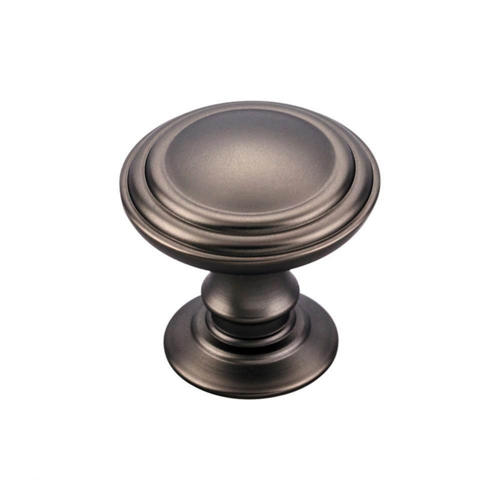 Reeded Knob 1 1/4 Inch Ash Gray