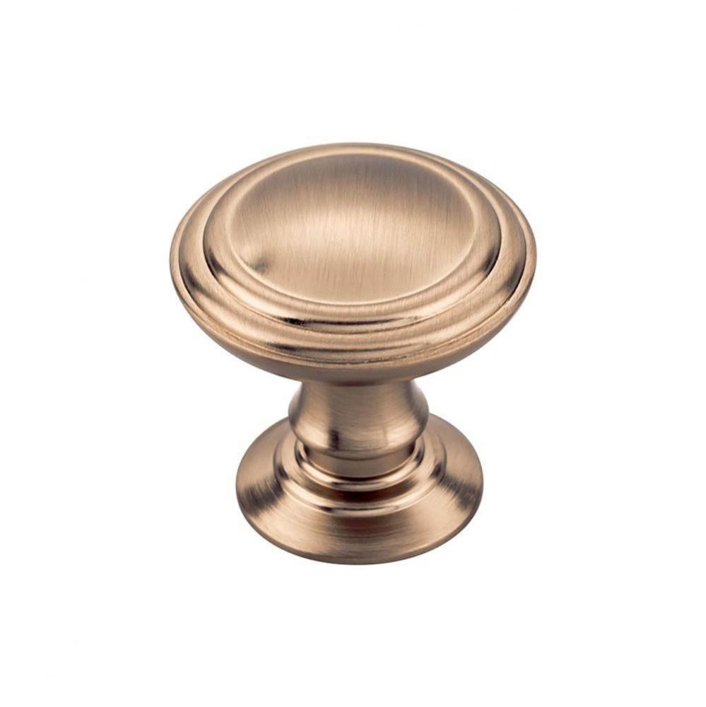 Reeded Knob 1 1/4 Inch Honey Bronze