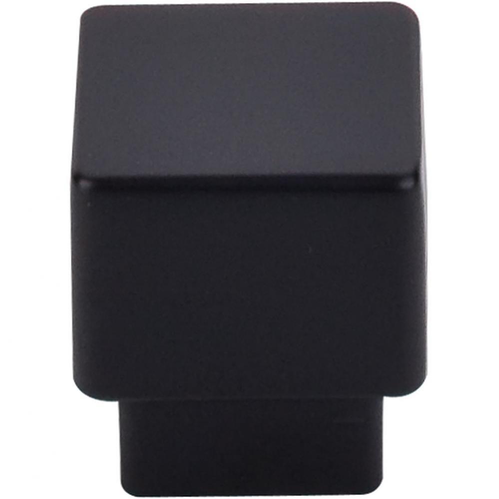 Tapered Square Knob 1 Inch Flat Black