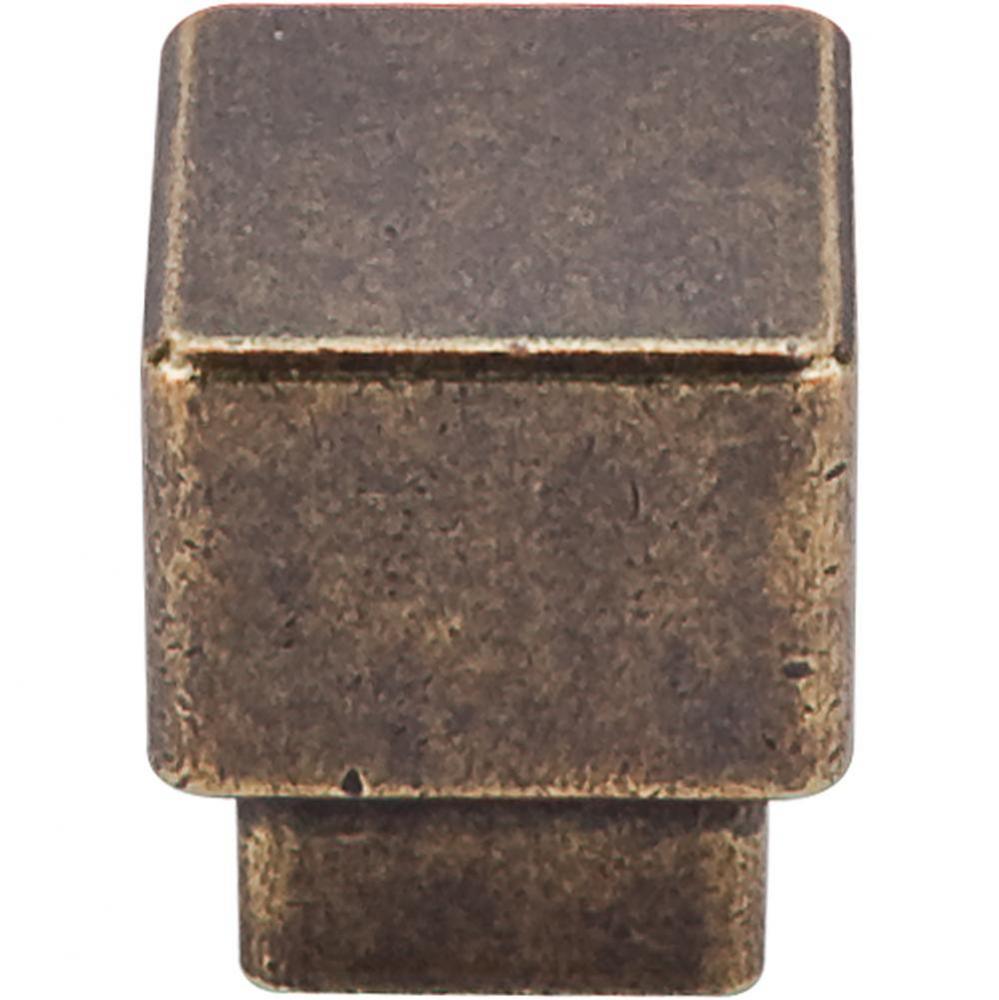 Tapered Square Knob 1 Inch German Bronze