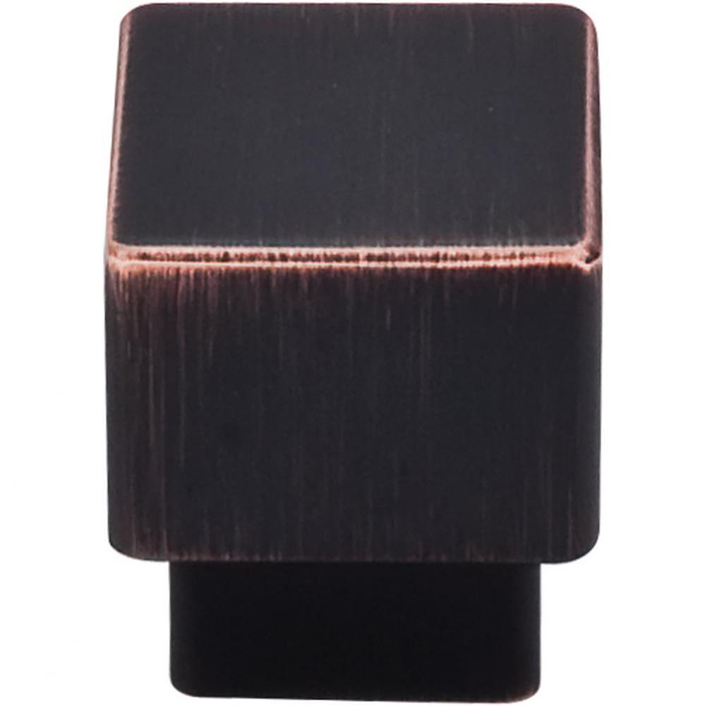 Tapered Square Knob 1 Inch Tuscan Bronze