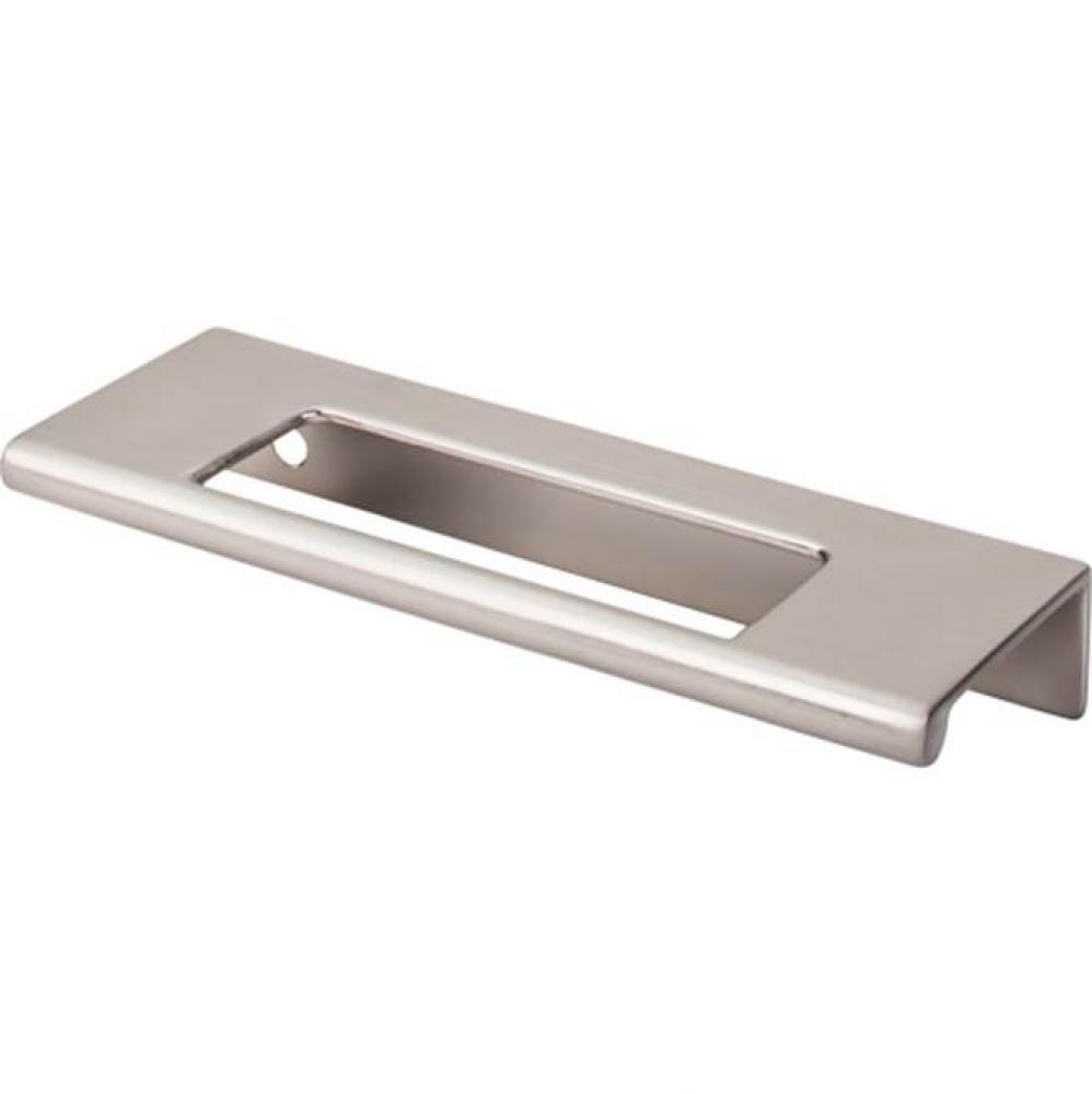 Europa Cut Out Tab Pull 3 3/4 Inch (c-c) Brushed Satin Nickel