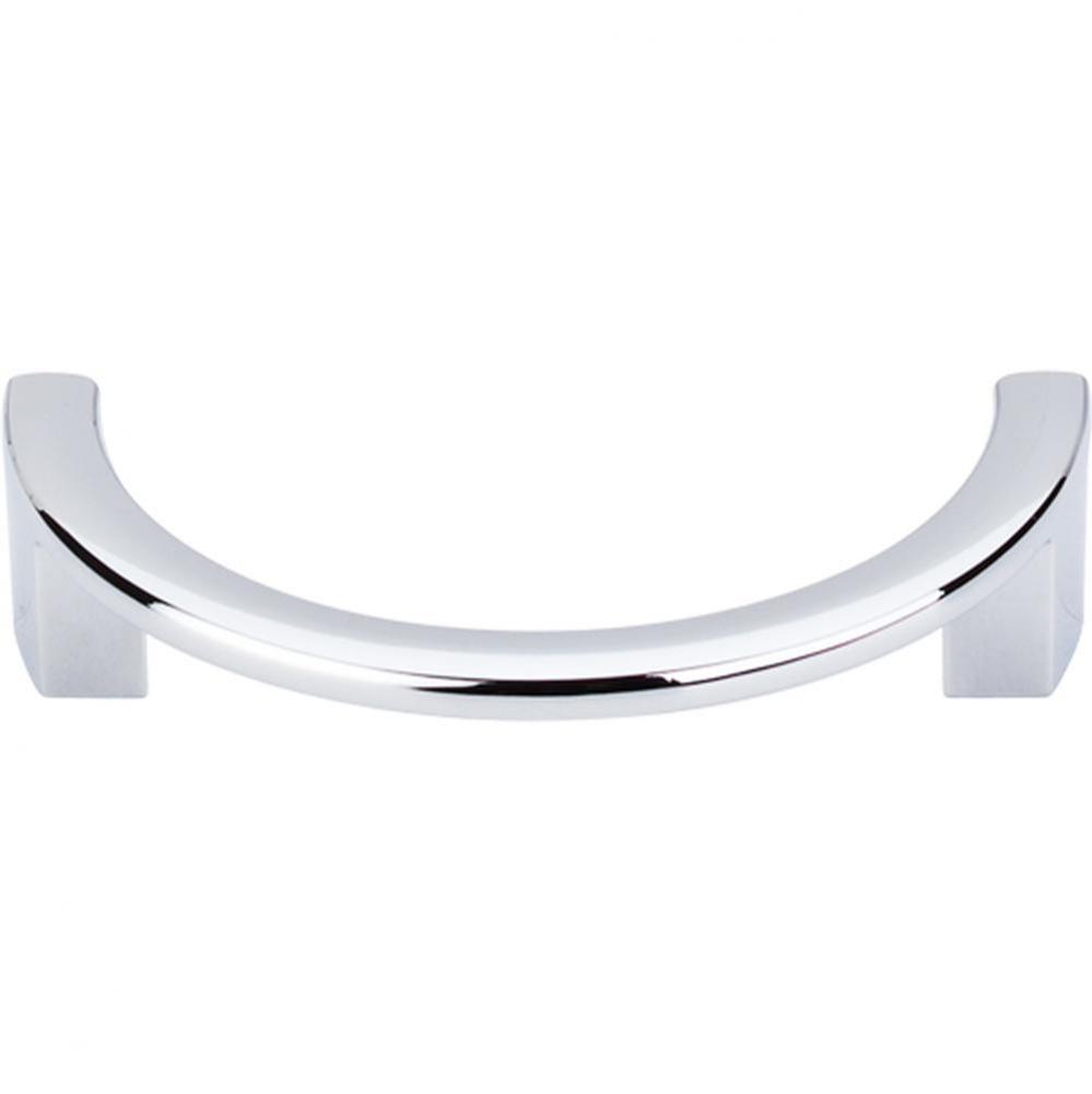 Half Circle Open Pull 3 1/2 Inch (c-c) Polished Chrome