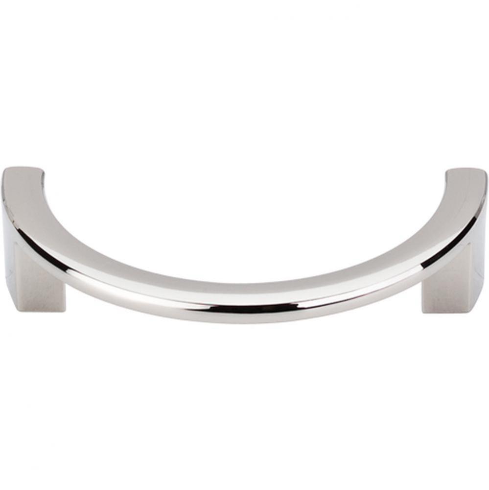 Half Circle Open Pull 3 1/2 Inch (c-c) Polished Nickel