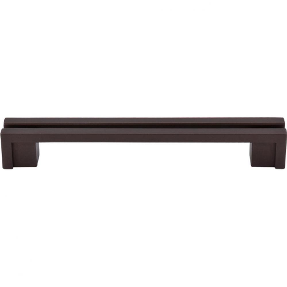 Flat Rail Pull 5 Inch (c-c) Oil Rubbed Bronze