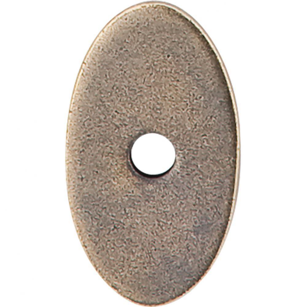 Oval Backplate 1 1/4 Inch German Bronze