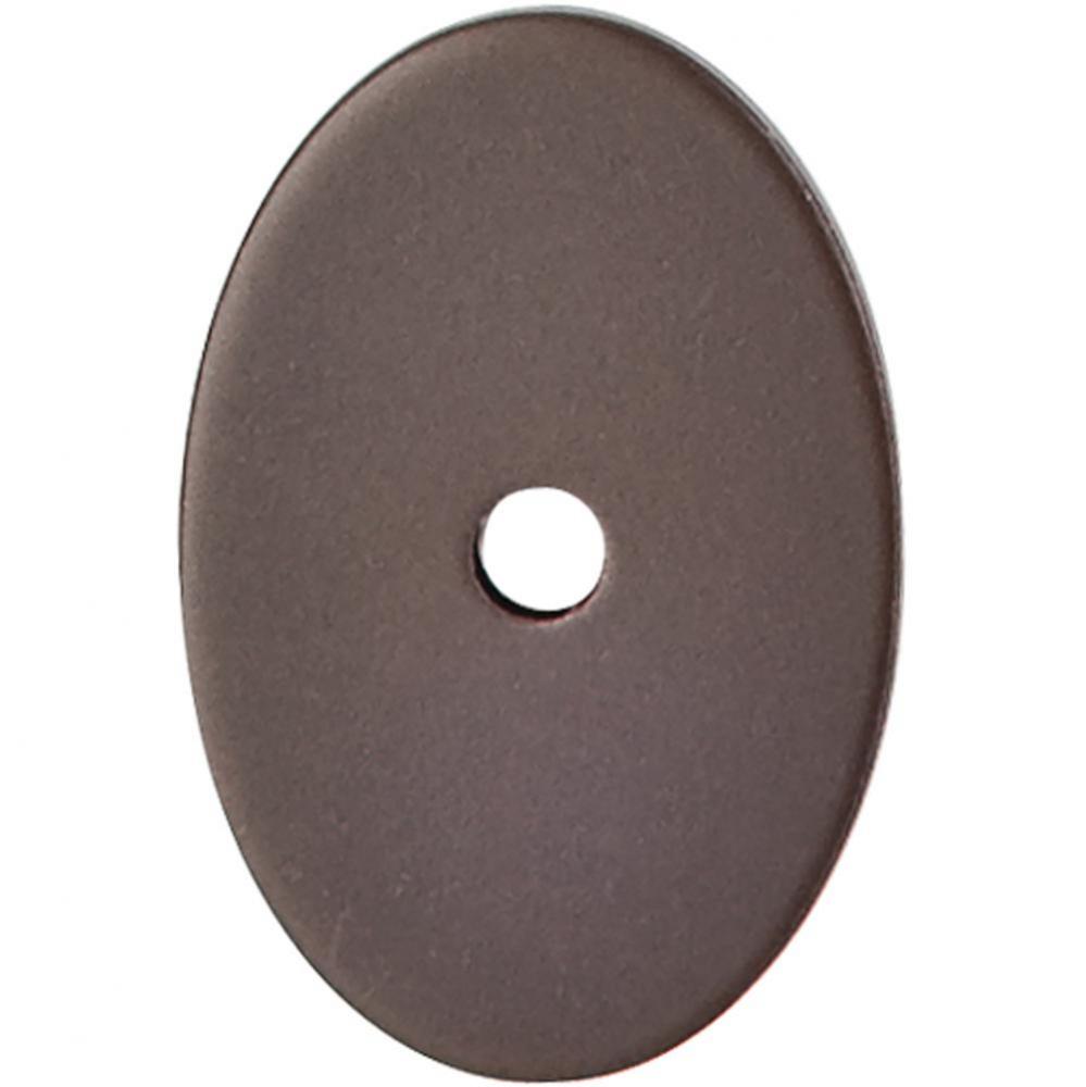Oval Backplate 1 1/2 Inch Oil Rubbed Bronze