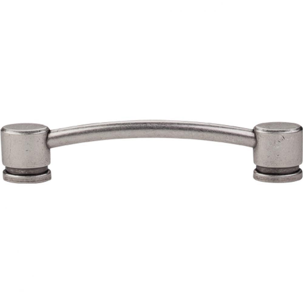 Oval Thin Pull 5 Inch (c-c) Pewter Antique