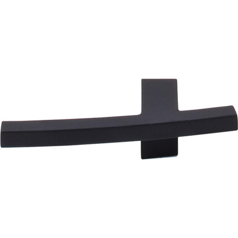 Slanted A Knob 3 Inch Flat Black