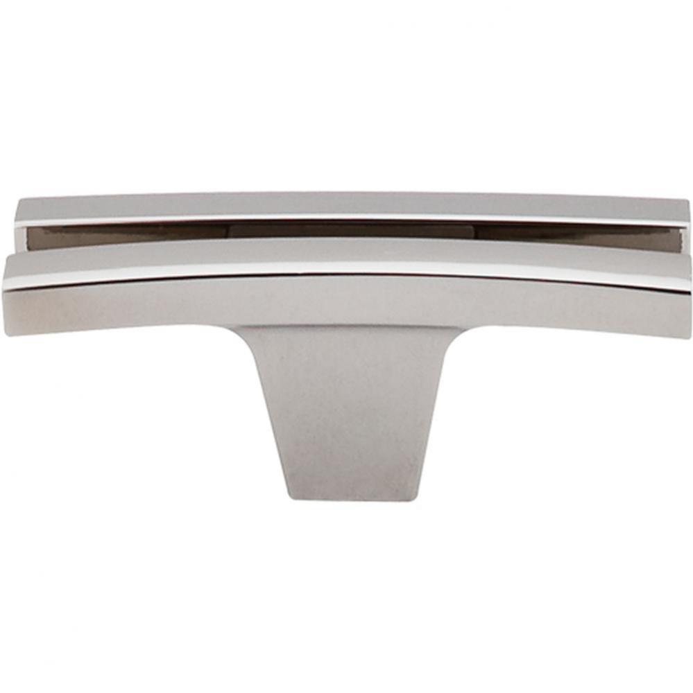 Flared Knob 2 5/8 Inch Polished Nickel