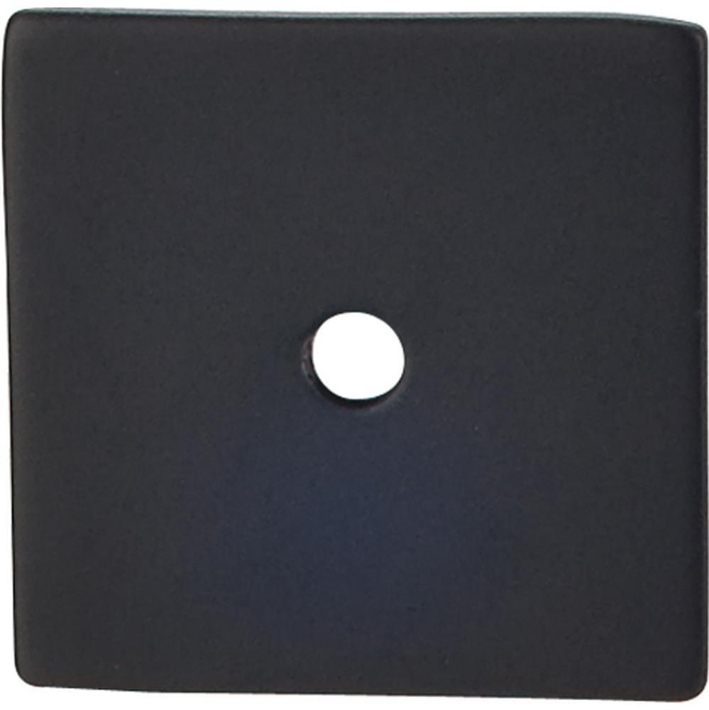 Square Backplate 1 1/4 Inch Flat Black