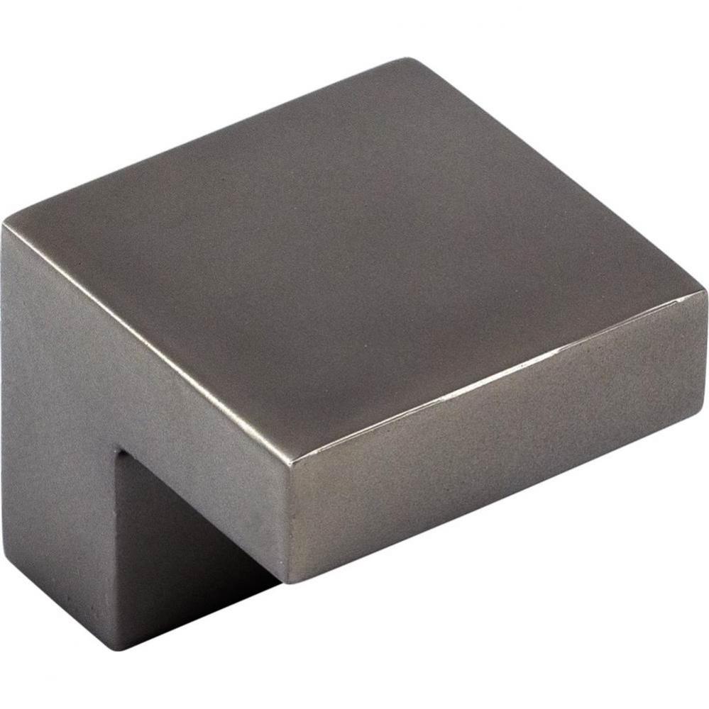 Square Knob 5/8 Inch (c-c) Ash Gray