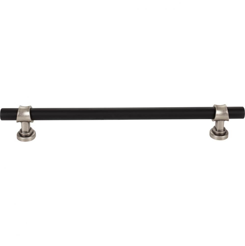 Bit Appliance Pull 18 Inch (c-c) Flat Black and Pewter Antique