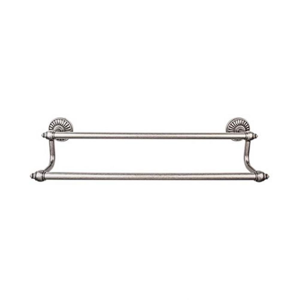 Tuscany Bath Towel Bar 30 Inch Double Antique Pewter