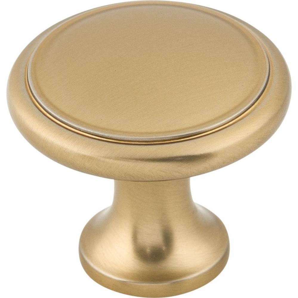 Ringed Knob 1 1/8 Inch Honey Bronze