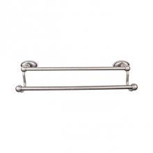Top Knobs ED11APC - Edwardian Bath Towel Bar 30 In. Double - Oval Backplate Antique Pewter