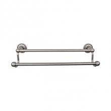 Top Knobs ED11APF - Edwardian Bath Towel Bar 30 In. Double - Rope Backplate Antique Pewter
