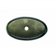 Top Knobs M1435 - Aspen Oval Backplate 1 1/2 Inch Silicon Bronze Light