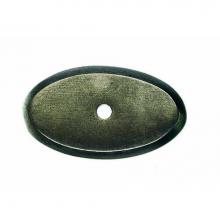 Top Knobs M1440 - Aspen Oval Backplate 1 3/4 Inch Silicon Bronze Light