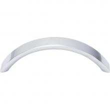 Top Knobs M395 - Crescent Pull 3 3/4 Inch (c-c) Polished Chrome