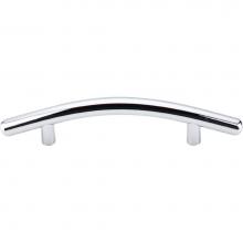 Top Knobs M533 - Curved Bar Pull 3 3/4 Inch (c-c) Polished Chrome