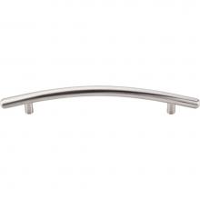 Top Knobs M536 - Curved Bar Pull 6 5/16 Inch (c-c) Brushed Satin Nickel