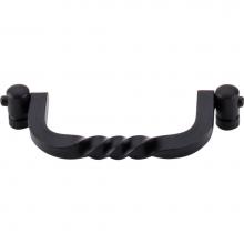 Top Knobs M644 - Twist Drop Pull 3 3/4 Inch (c-c) Patina Black