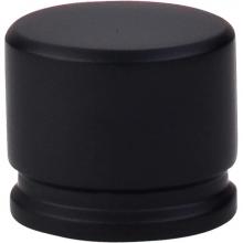 Top Knobs TK61BLK - Oval Knob 1 3/8 Inch Flat Black