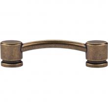 Top Knobs TK63GBZ - Oval Thin Pull 3 3/4 Inch (c-c) German Bronze
