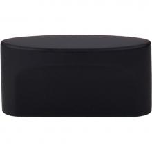 Top Knobs TK74BLK - Oval Slot Knob 1 1/2 Inch (c-c) Flat Black