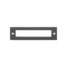 Top Knobs TK924AG - Hollin Backplate 3 3/4 Inch Ash Gray